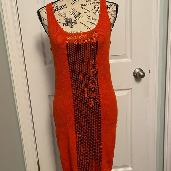 🎈RD style M tank dress with knit & sequins - Picture 3 of 8